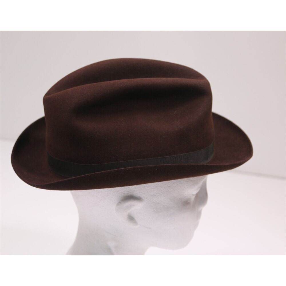 Christys London Hand Made 100% Fine Fur Wool Felt Fedora Hat 7 1/4 - 59 cm - Picture 3 of 10